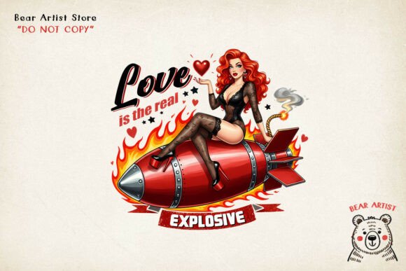 Download Explosive Love Bomb, Pinup Girls PNG - Png Collection