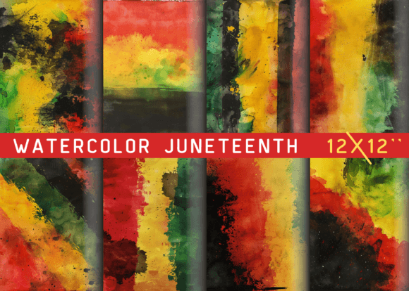 Download Juneteenth Day Watercolor Texture - Juneteenth day Collection