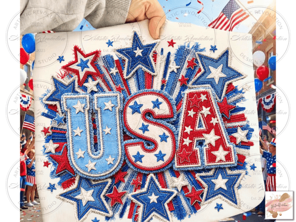 Download Patchwork USA Png Patriotic Png - Png Collection