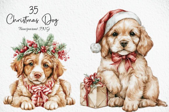 Download Christmas Dog PNG Bundle - Png Collection