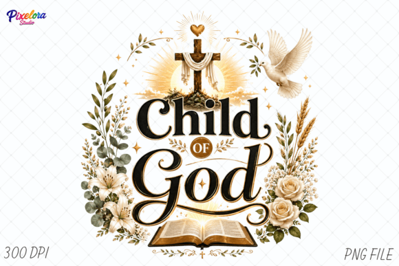 Download Child of God Faith Quote PNG Bible Shirt - Png Collection