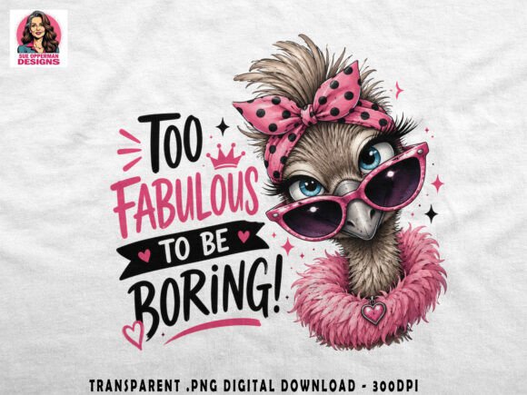 Download Too Fabulous PNG | Funny Ostrich Art - Png Collection