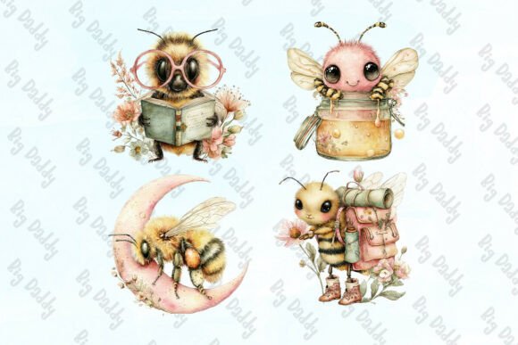 Download Kawaii Bee Clipart PNG - Png Collection