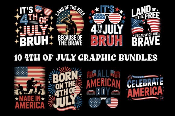 Download 4th July Independenc Day Graphic Bundles - Bundles Collection
