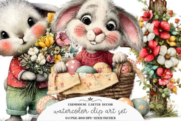 Download Farmhouse Easter Decor Clipart - Easter decor clipart Collection