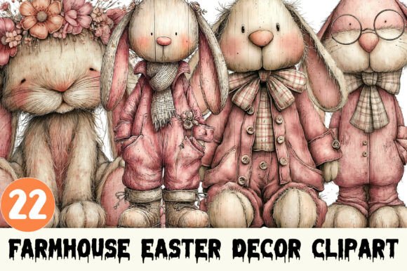 Download Farmhouse Easter Decor Clipart. - Easter decor clipart Collection