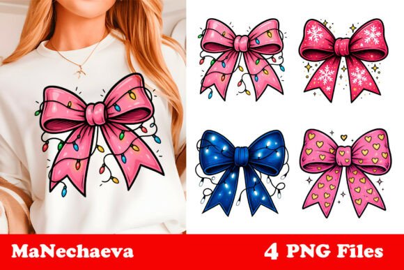 Download Coquette Christmas Bow Clipart PNG - Png Collection