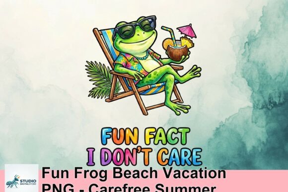 Download Fun Frog Beach Vacation PNG - Carefree Summer - Png Collection
