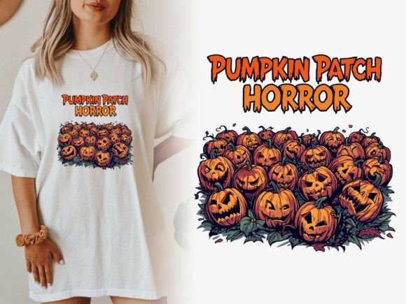 Download Pumpkin Patch Horror Png - Png Collection
