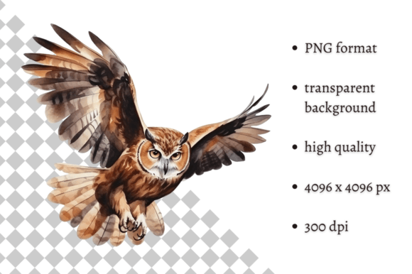 Download Watercolor Woodland Owl PNG Clipart - Png Collection