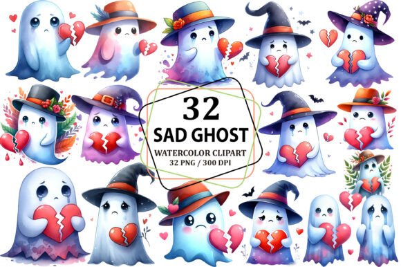 Download Sad Ghost Clipart PNG, Broken Heart PNG - Png Collection