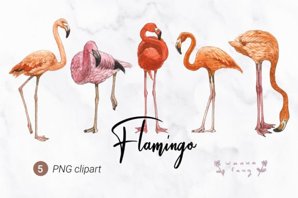 Download Flamingo Watercolor Animal Clipart, PNG - Png Collection