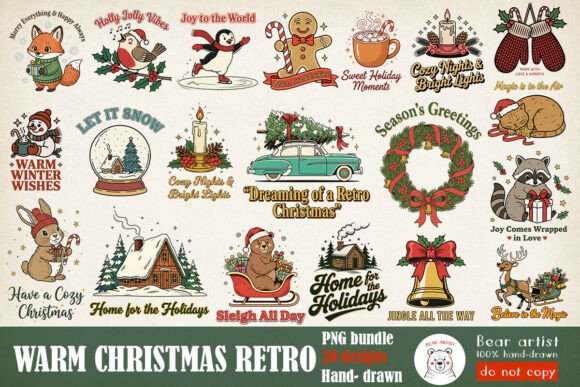 Download Warm Chritstmas Sublimation PNG Bundle - Png Collection