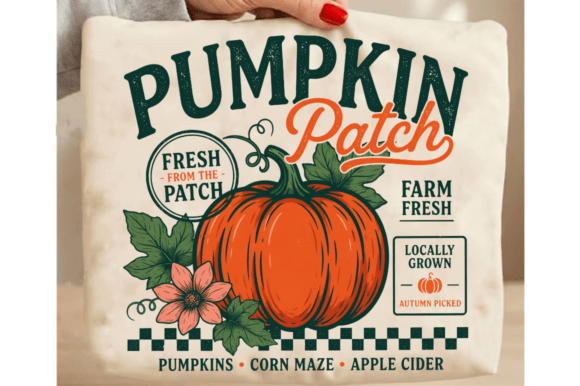 Download Retro Pumpkin Patch Png, Trendy Fall Sub - Png Collection