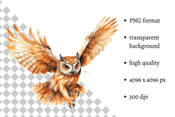 Download Watercolor Woodland Owl PNG Clipart - Png Collection