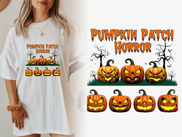 Download Pumpkin Patch Horror Png - Png Collection