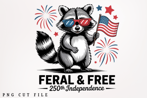 Download Raccoon 250th Independence Day PNG Desig - Png Collection