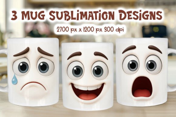Download Funny Face Emotions Mug Wrap PNG - Png Collection