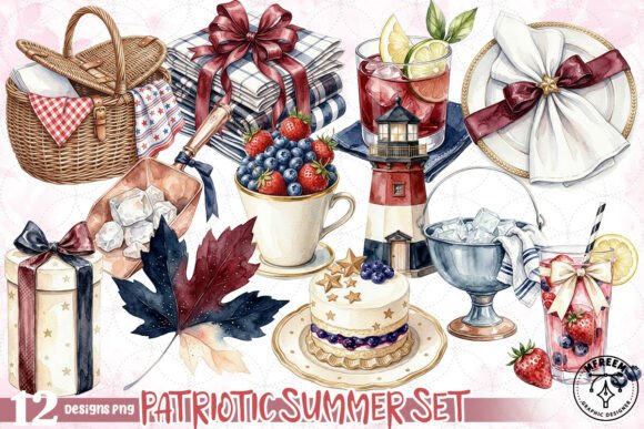 Download Patriotic Summer Set PNG - Png Collection