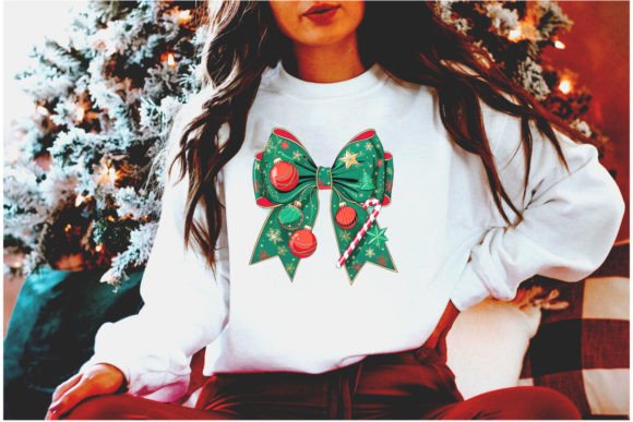 Download Elegant Coquette Bow Christmas Shirt PNG - Png Collection