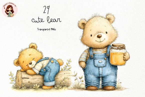 Download Storybook Woodland Bear PNG Clipart - Png Collection