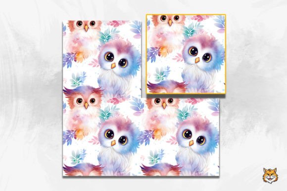Download Baby Owlet Seamless Pattern - Owl Collection