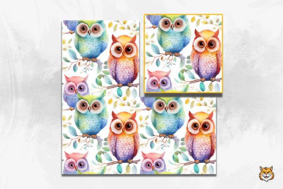 Download Baby Owlet Seamless Pattern 8 - Owl Collection