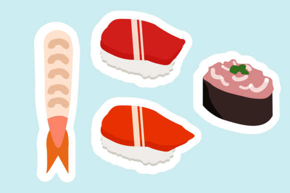 Download Bundling Sushi Icon Stickers Japan - Premium Resources