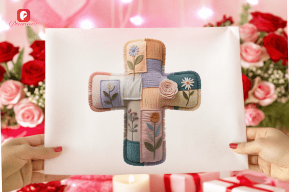 Download Patchwork Christian Quilt Cross PNG - Png Collection