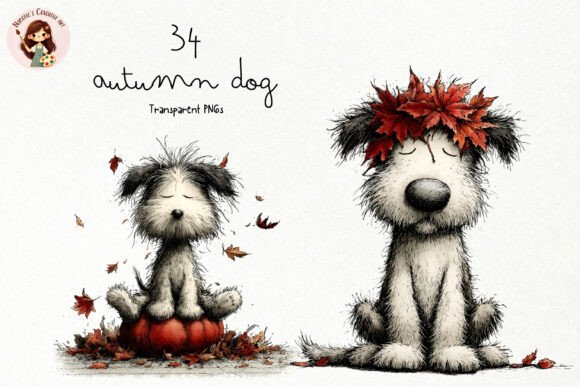 Download Cute Autumn Harvest Dog PNG Clipart - Png Collection