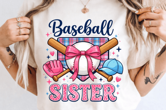 Download Baseball Sister Coquette Bow PNG Design - Png Collection