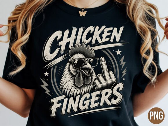 Download Chicken Fingers Middle Finger Funny PNG - Png Collection