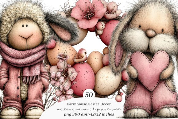 Download Farmhouse Easter Decor Clipart - Easter decor clipart Collection