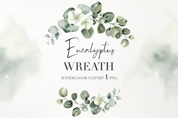 Download Watercolor Eucalyptus Wreath PNG - Png Collection
