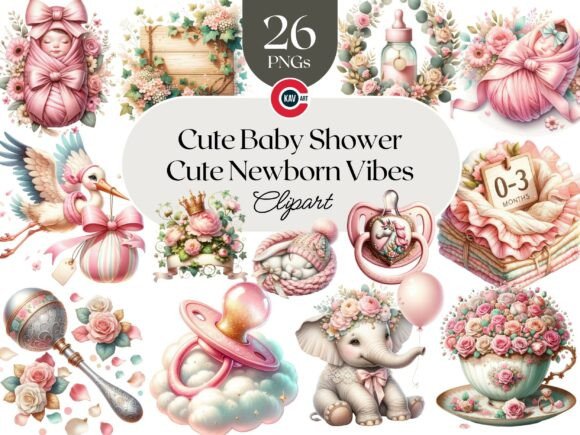 Download Cute Baby Shower PNG Graphics - Png Collection