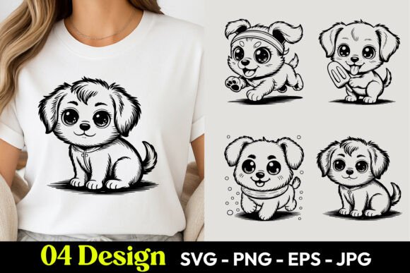Download Cute Puppy Pet TShirt SVG PNG - Png Collection