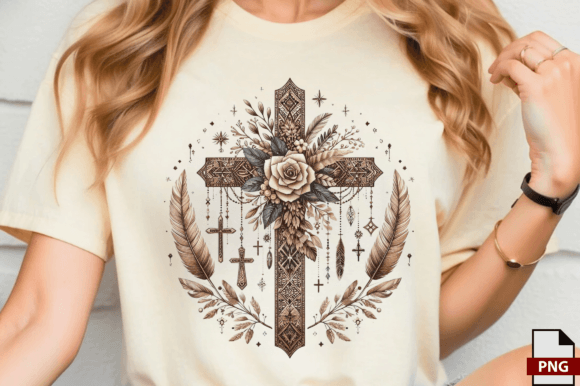 Download Boho Christmas Jesus Cross Png, Boho - Png Collection