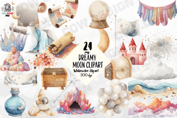 Download Dreamy Moon Clipart PNG - Png Collection