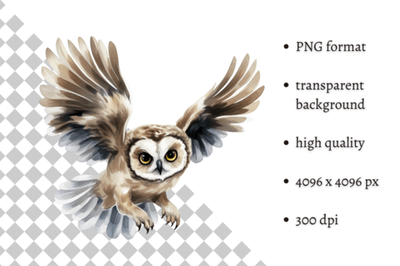 Download Watercolor Woodland Owl PNG Clipart - Png Collection