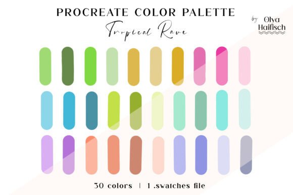 Download Cheerful Summer Procreate Color Palette - Cheerful Collection