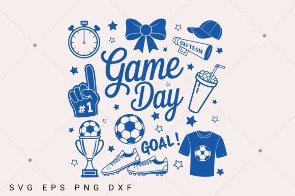 Download Soccer Doodles PNG SVG, Game Day SVG - Png Collection