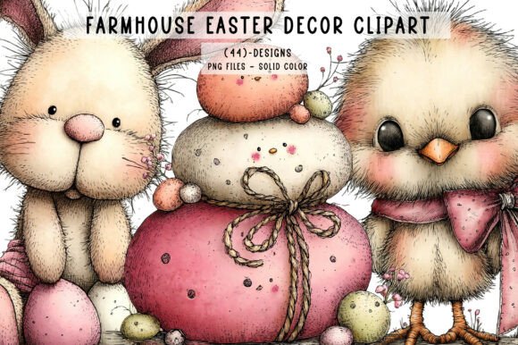 Download Farmhouse Easter Decor Clipart - Easter decor clipart Collection