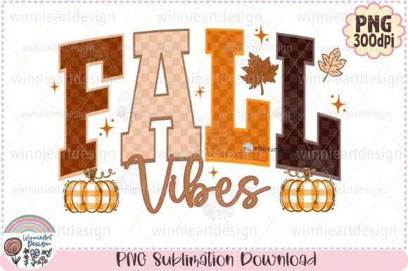 Download Checkered Fall Vibes Pumpkin Season PNG - Png Collection