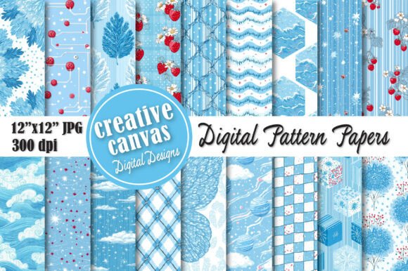 Download Blue Coastal Seamless Pattern Bundle PNG - Png Collection