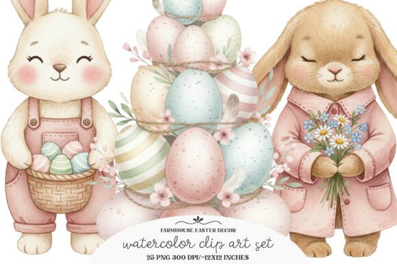 Download Farmhouse Easter Decor Clipart - Easter decor clipart Collection