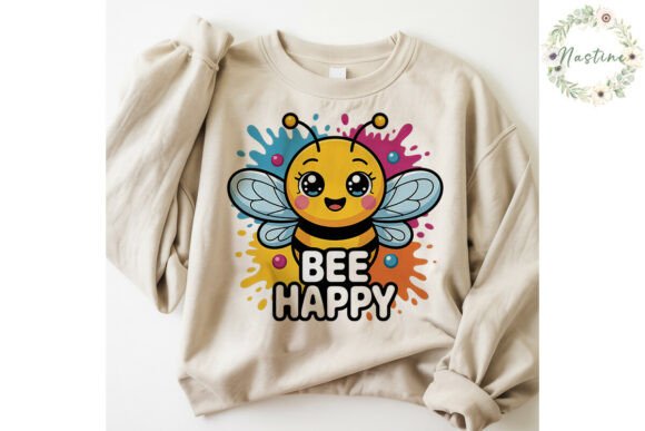 Download Kawaii Bee Happy PNG Clipart - Png Collection
