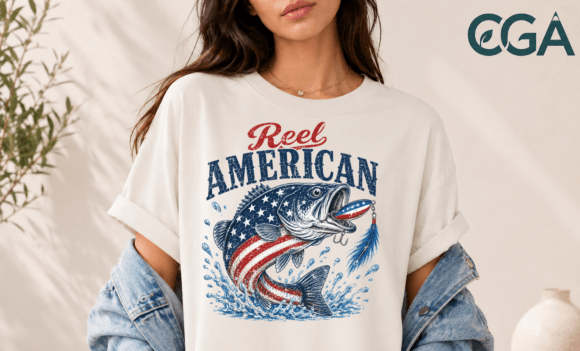 Download Reel American Patriotic Bass Fishing PNG - Png Collection