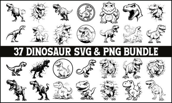 Download Dinosaur SVG PNG Bundle, T Rex Dino PNG - Png Collection