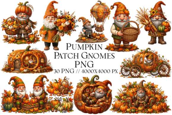 Download Pumpkin Patch Gnomes PNG - Png Collection