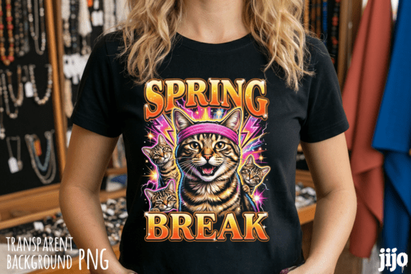Download Cat Spring Break Headband PNG - Spring break Collection